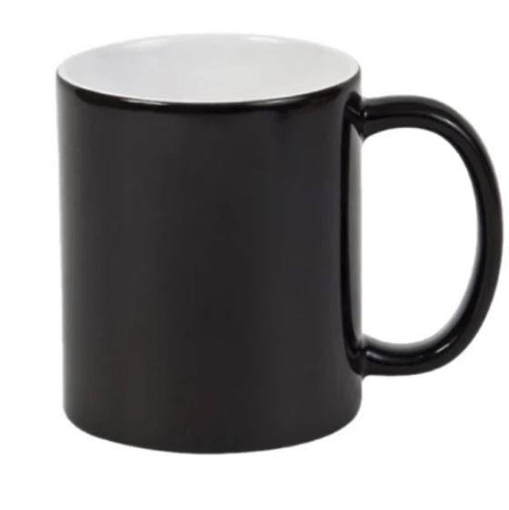 Drinkware | Ceramic Coffee Mug | Color Changing - Black
