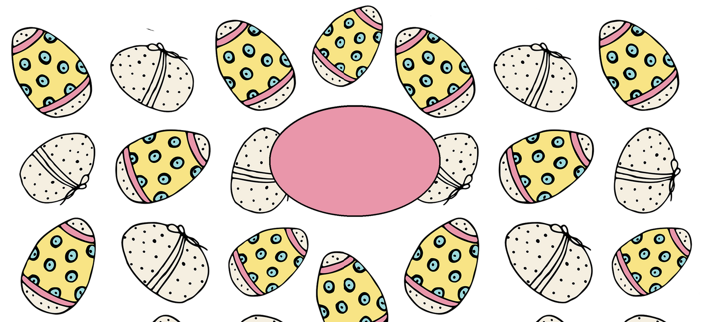 Drinkware | Easter Frosted Libby Glass | Colorful Easter Eggs II