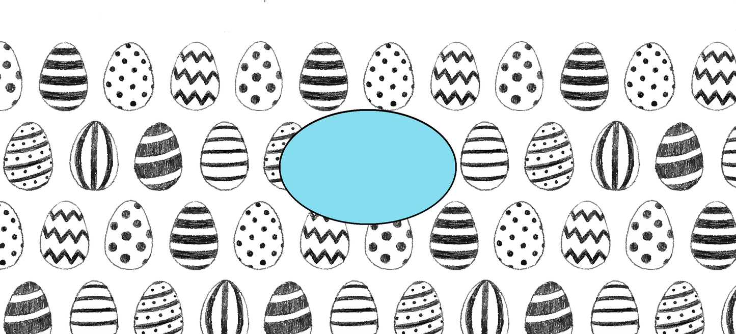 Drinkware | Easter Frosted Libby Glass | Hand Drawn Easter Eggs
