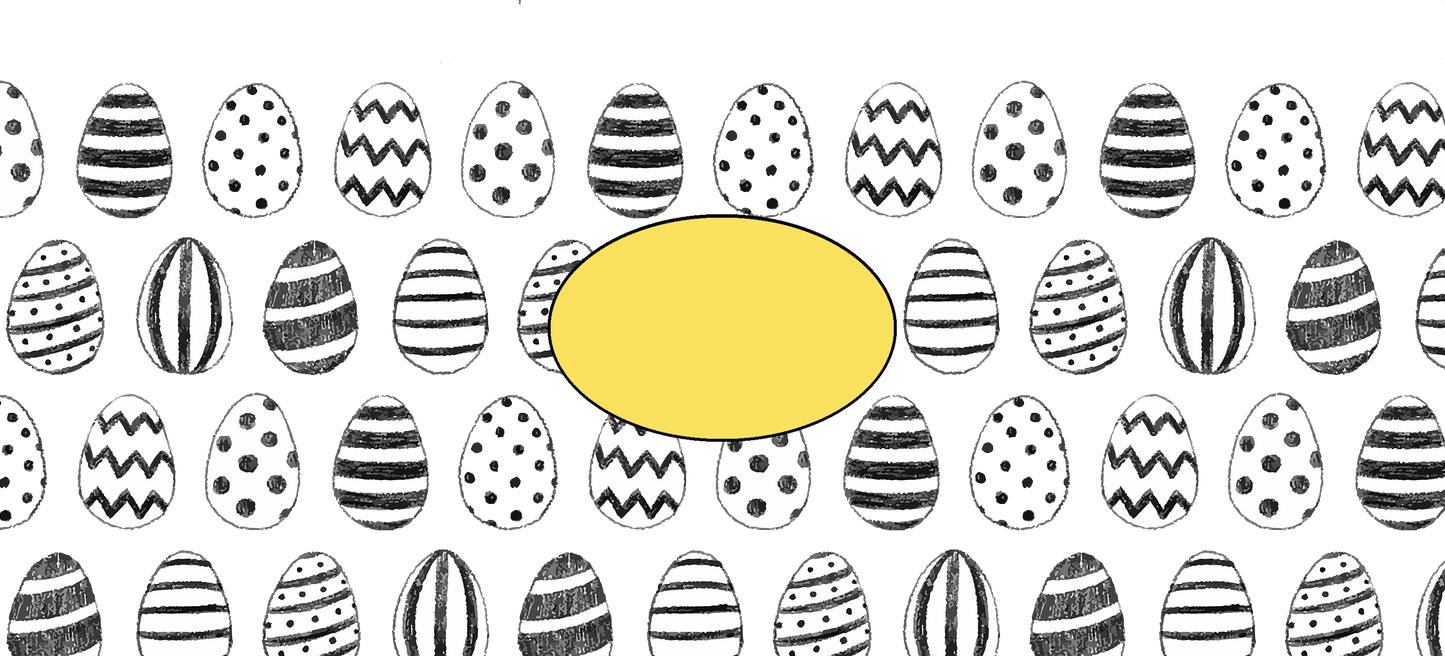 Drinkware | Easter Frosted Libby Glass | Hand Drawn Easter Eggs