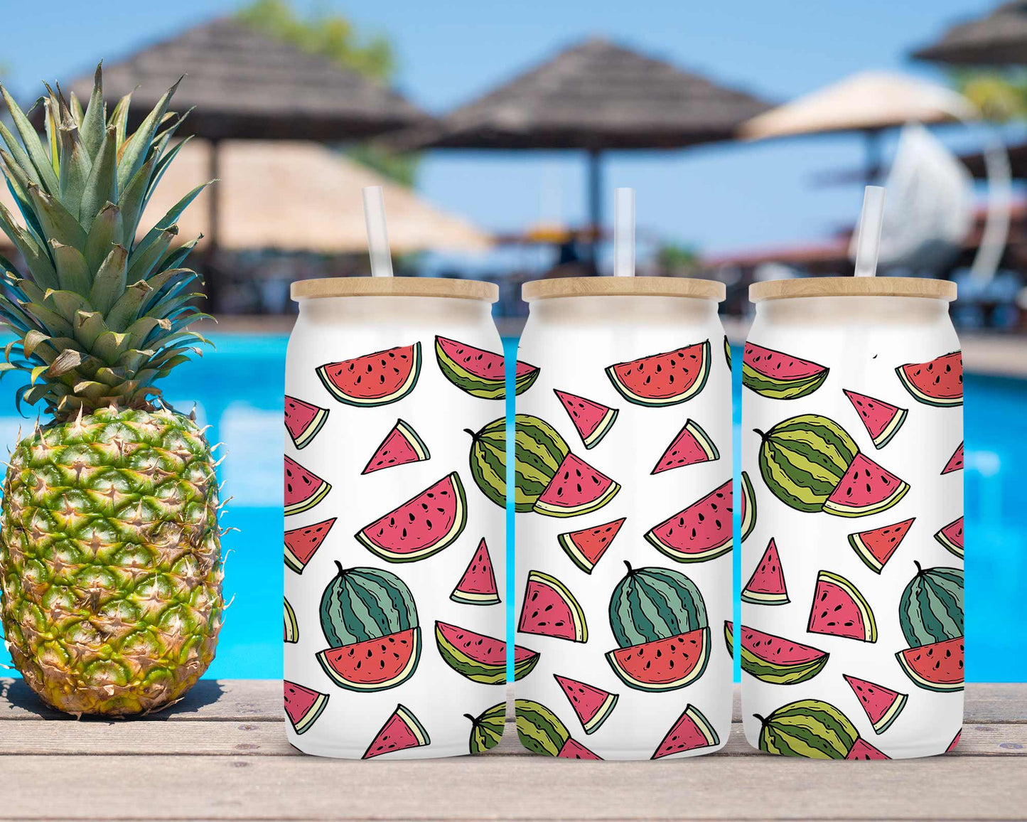 Drinkware | Frosted Libby Glass | Summer