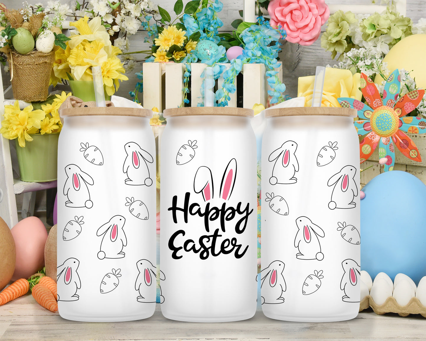 Drinkware | Easter Frosted Libby Glass | Various Easter