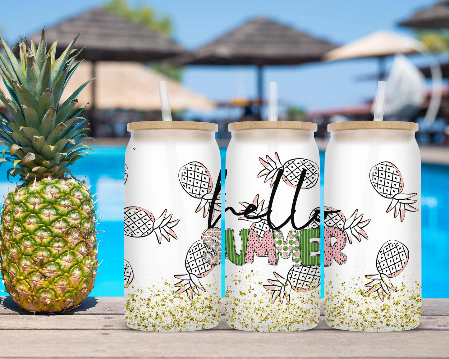 Drinkware | Frosted Libby Glass | Summer