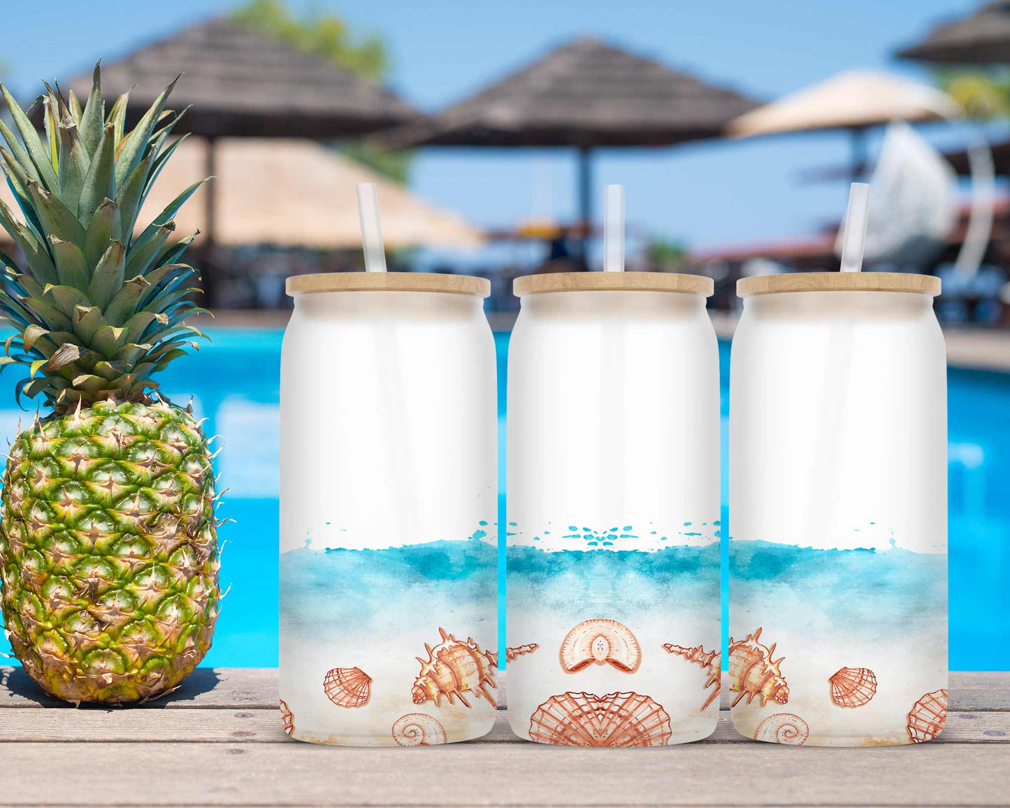 Drinkware | Frosted Libby Glass | Summer