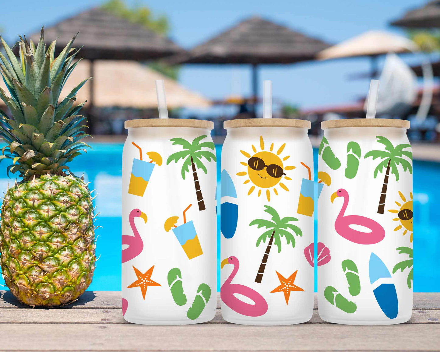 Drinkware | Frosted Libby Glass | Summer