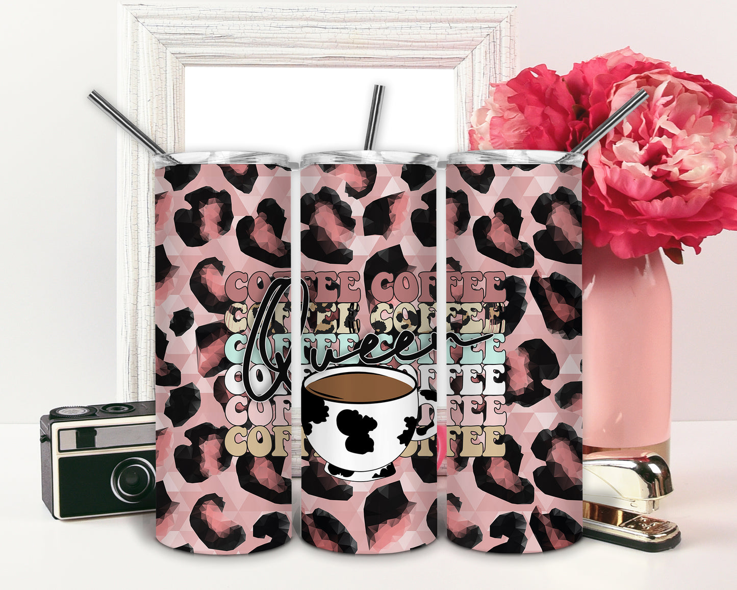 Drinkware | 20 oz Tumbler | Coffee Themed