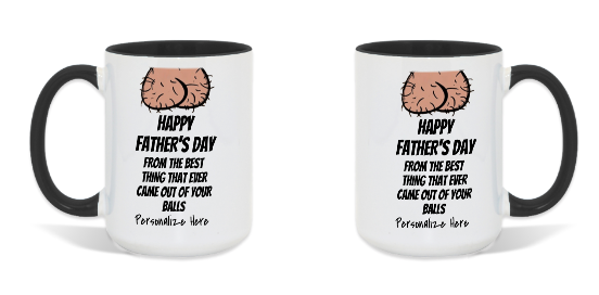 Adult Themed: Father's Day Ceramic Coffee Mug - White