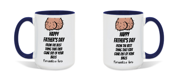 Adult Themed: Father's Day Ceramic Coffee Mug - White