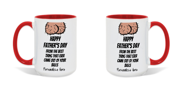 Adult Themed: Father's Day Ceramic Coffee Mug - White