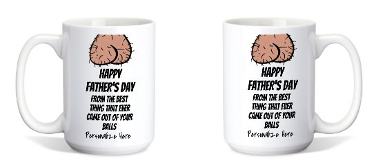 Adult Themed: Father's Day Ceramic Coffee Mug - White