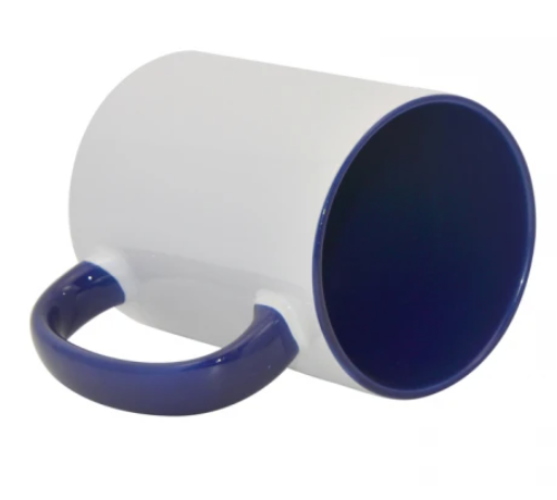 Drinkware | Ceramic Coffee Mug | White/Blue