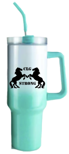 CLG: Taza de 40 oz con CLG Fuerte y Personalización 