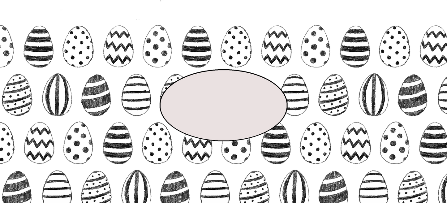 Drinkware | Easter Frosted Libby Glass | Hand Drawn Easter Eggs