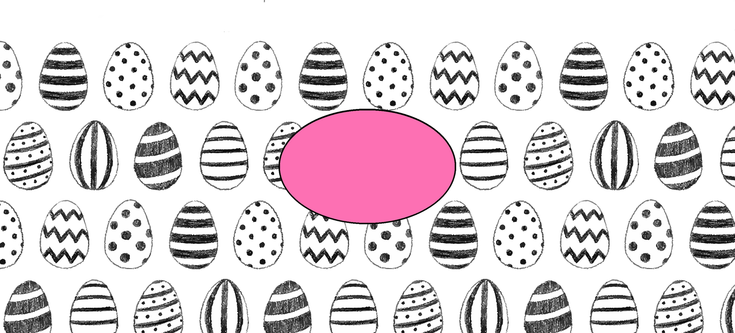 Drinkware | Easter Frosted Libby Glass | Hand Drawn Easter Eggs
