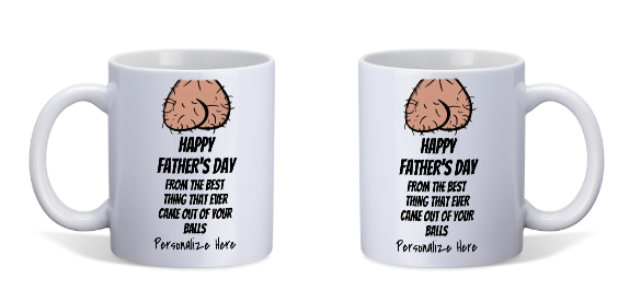 Adult Themed: Father's Day Ceramic Coffee Mug - White