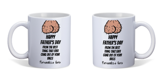 Adult Themed: Father's Day Ceramic Coffee Mug - White