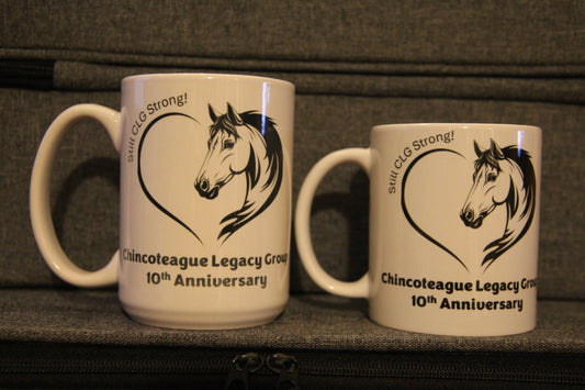CLG Fundraising| 10th Anniversary Ceramic Coffee Mug | White