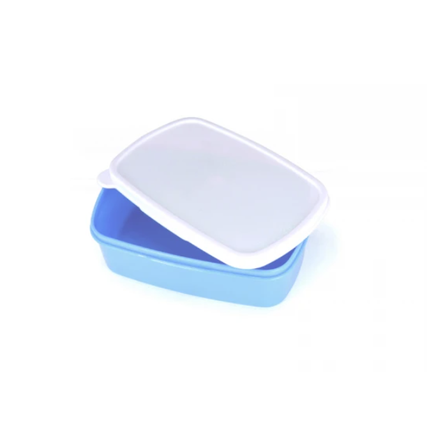 Plastic Lunch Container: Blue with Planes