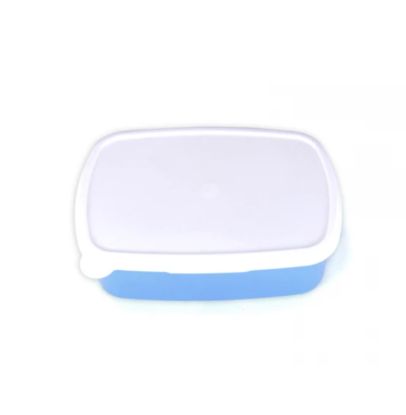 Plastic Lunch Container: Blue with Planes