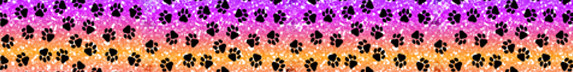 Pets | Adjustable Collar | Sparkle Paw Print